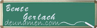 Bente Gerlach Visitenkarte